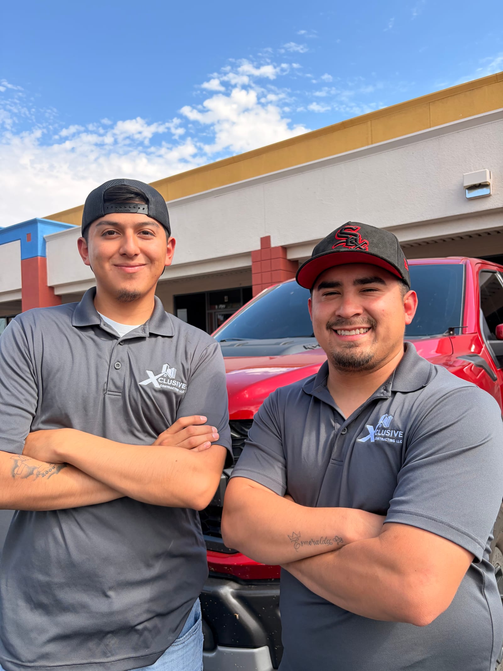 Luis Alonzo and Roberto Delgado, owners of Xclusive Contracting LLC